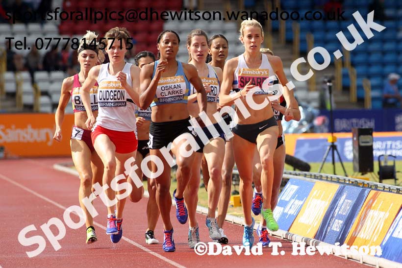 Womens 800 metres, Sainsbury's British Champs, Alexander Stadium, Birmingham. Photo: David T. Hewitson/Sprts for All Pics